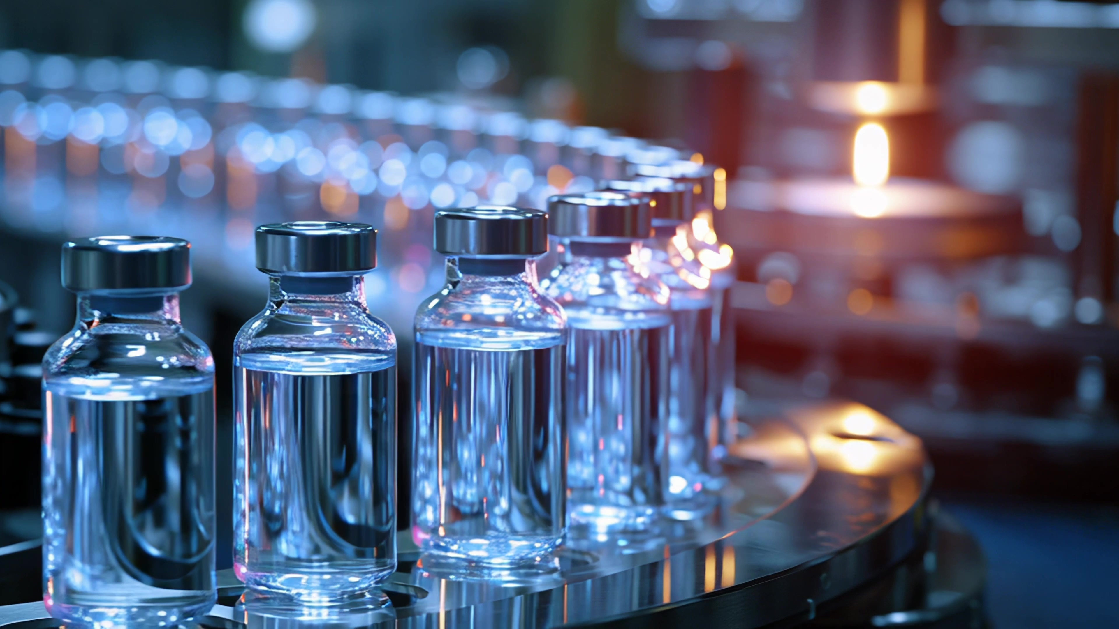 Ampoules in pharmaceutical production at Genericom
