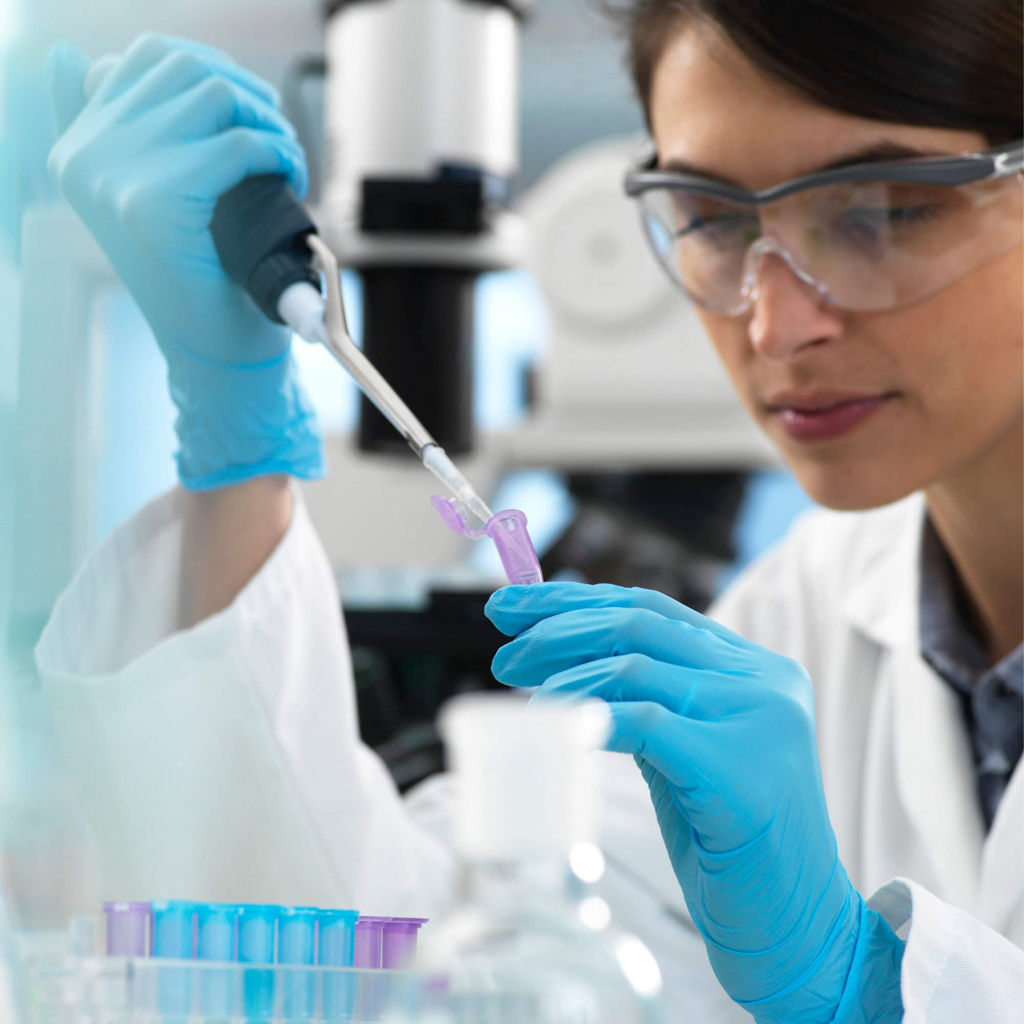 Scientist working in a laboratory environment