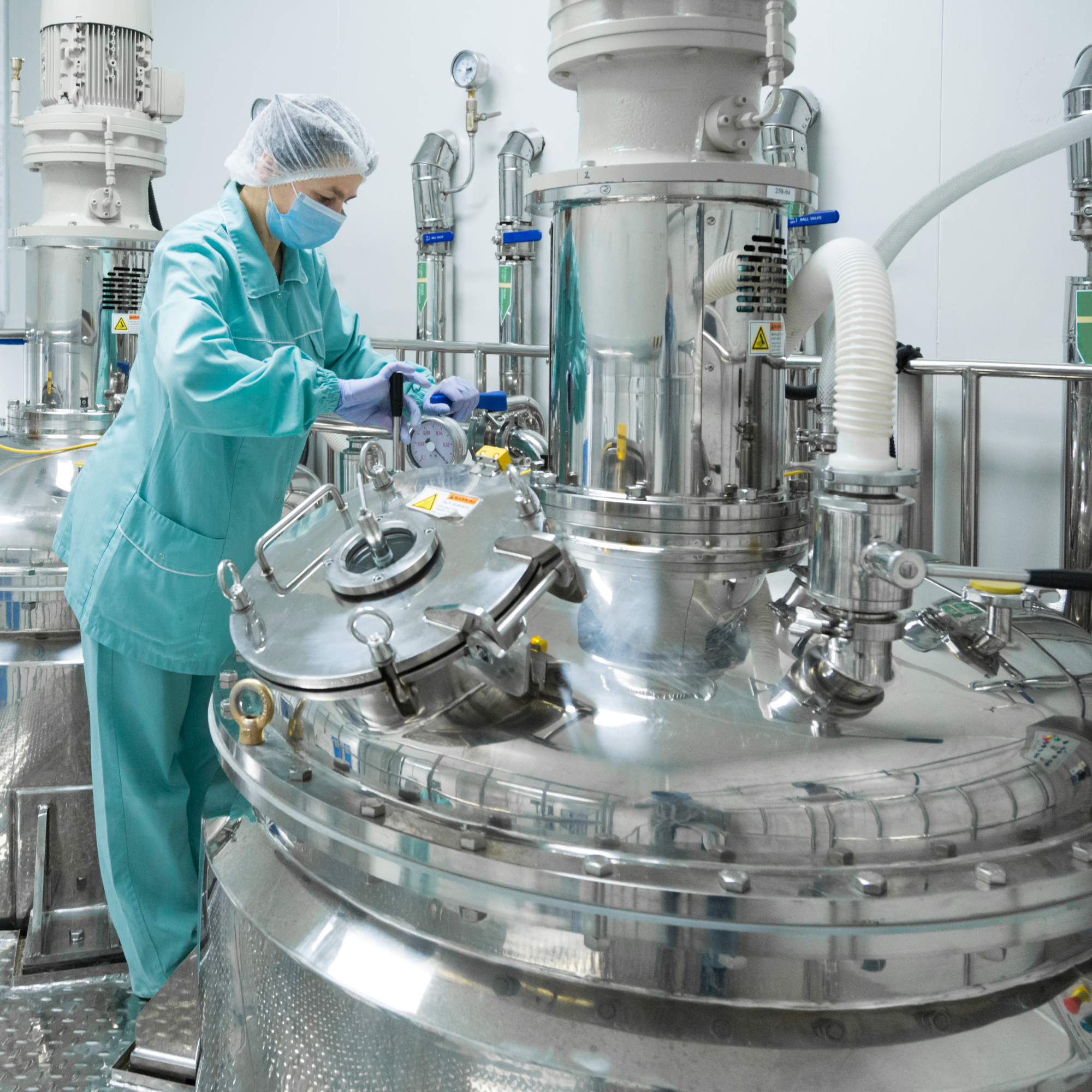 Production line inside Genericom's pharmaceutical facility
