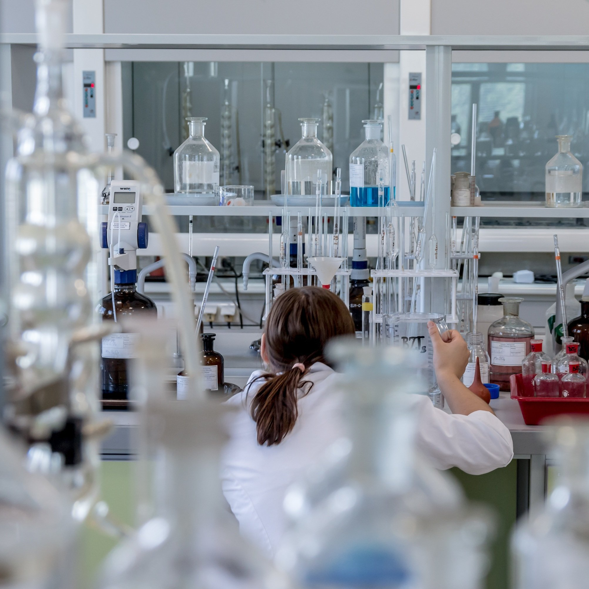 Research and development work in a laboratory setting