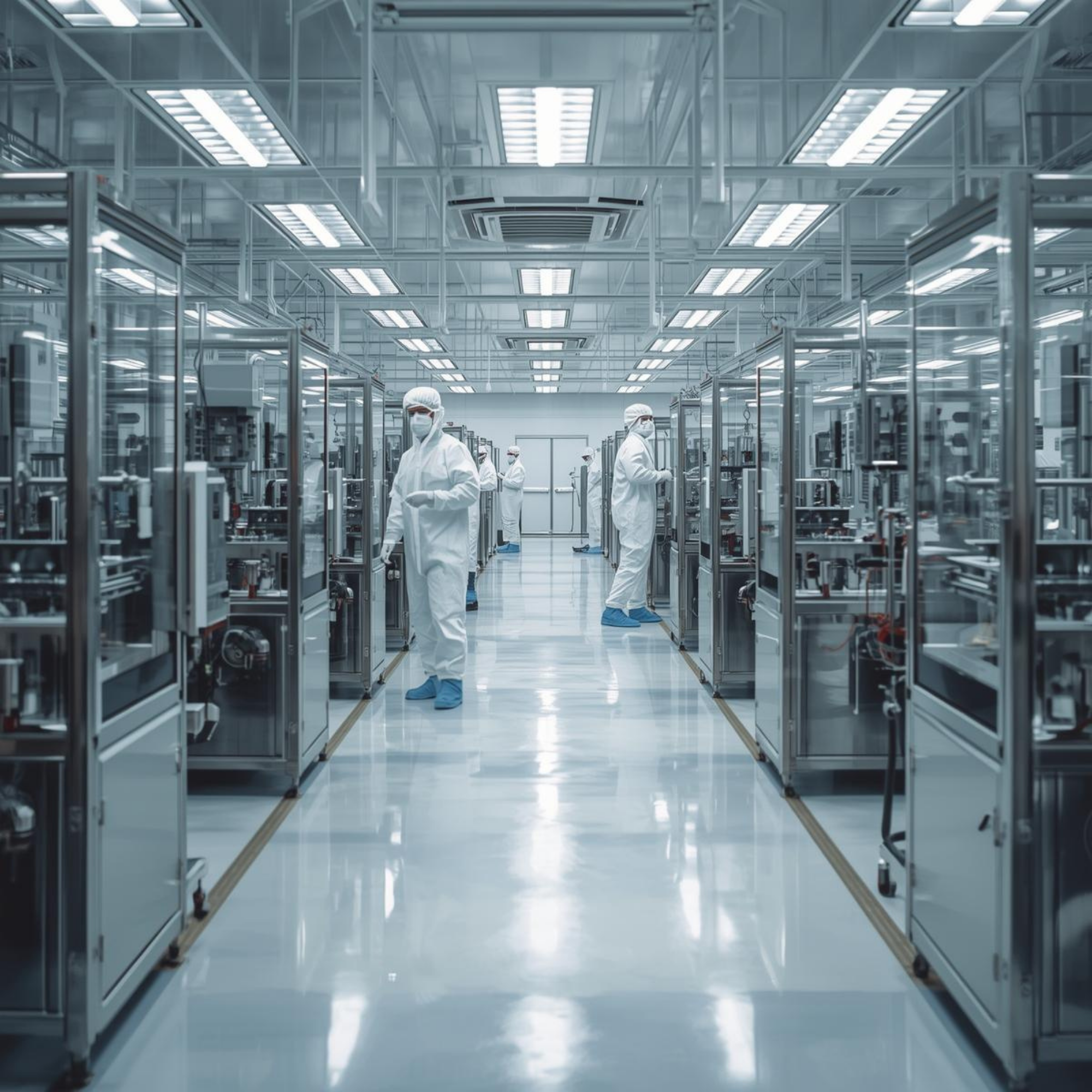 Controlled sterile manufacturing area